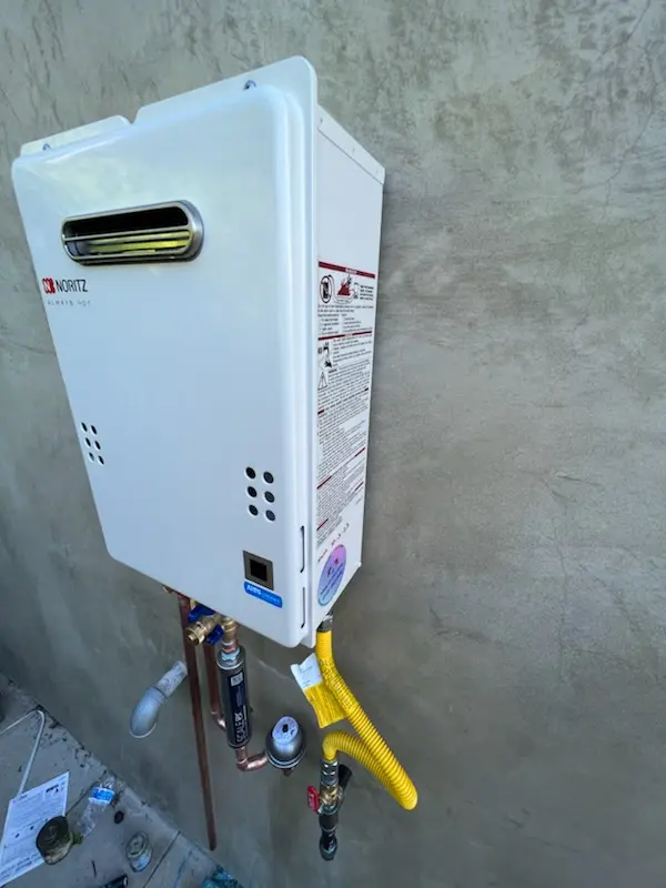 Tankless water heater installation for Chimney Ridge homes